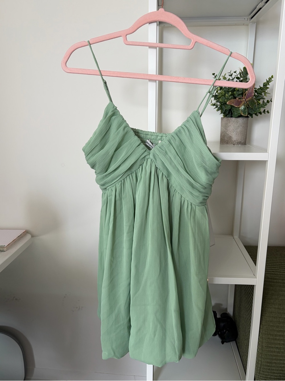 Abercrombie & Fitch Mint Green Spaghetti Strap Mini Dress